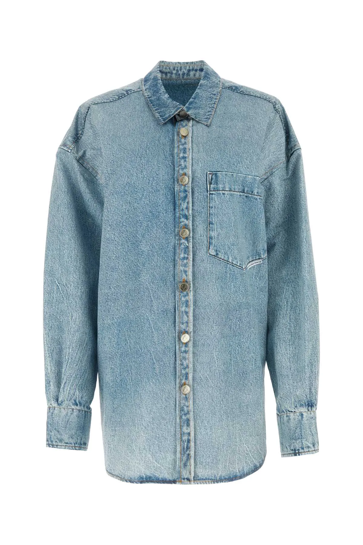 Alexander Wang Printed Jersey Oversize Shirt