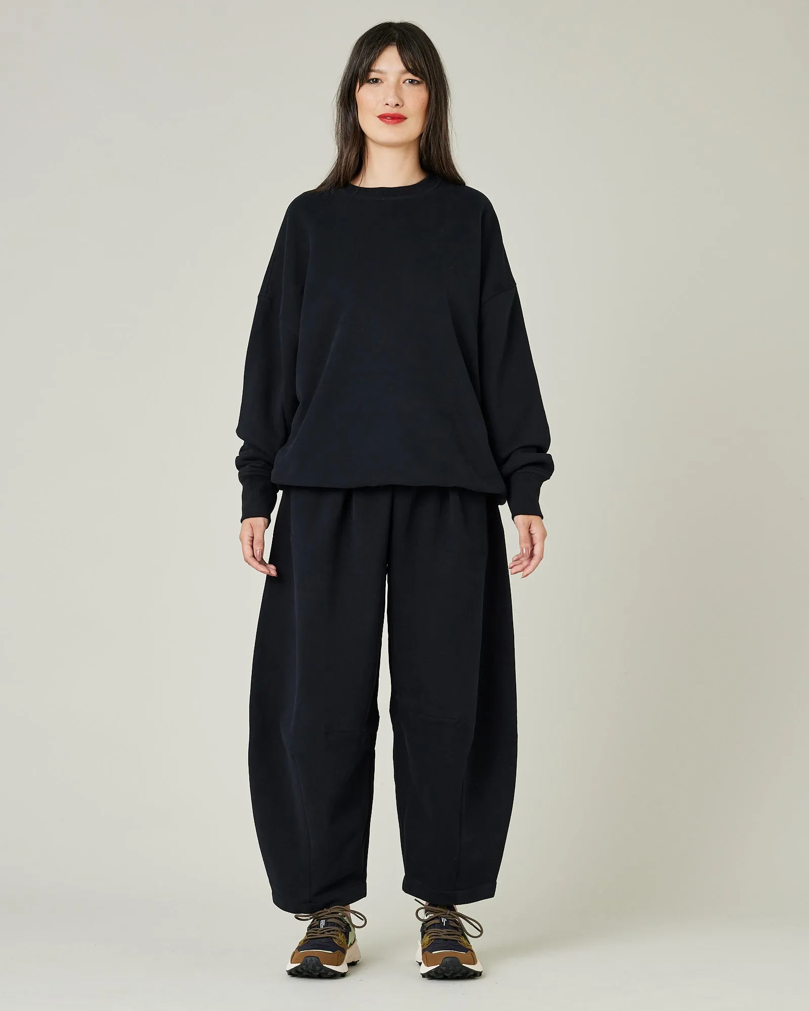 Daisy Black Organic Cotton Jersey Trousers