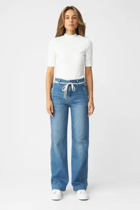 Dawn Jeans Flared Dew French Pocket Blue
