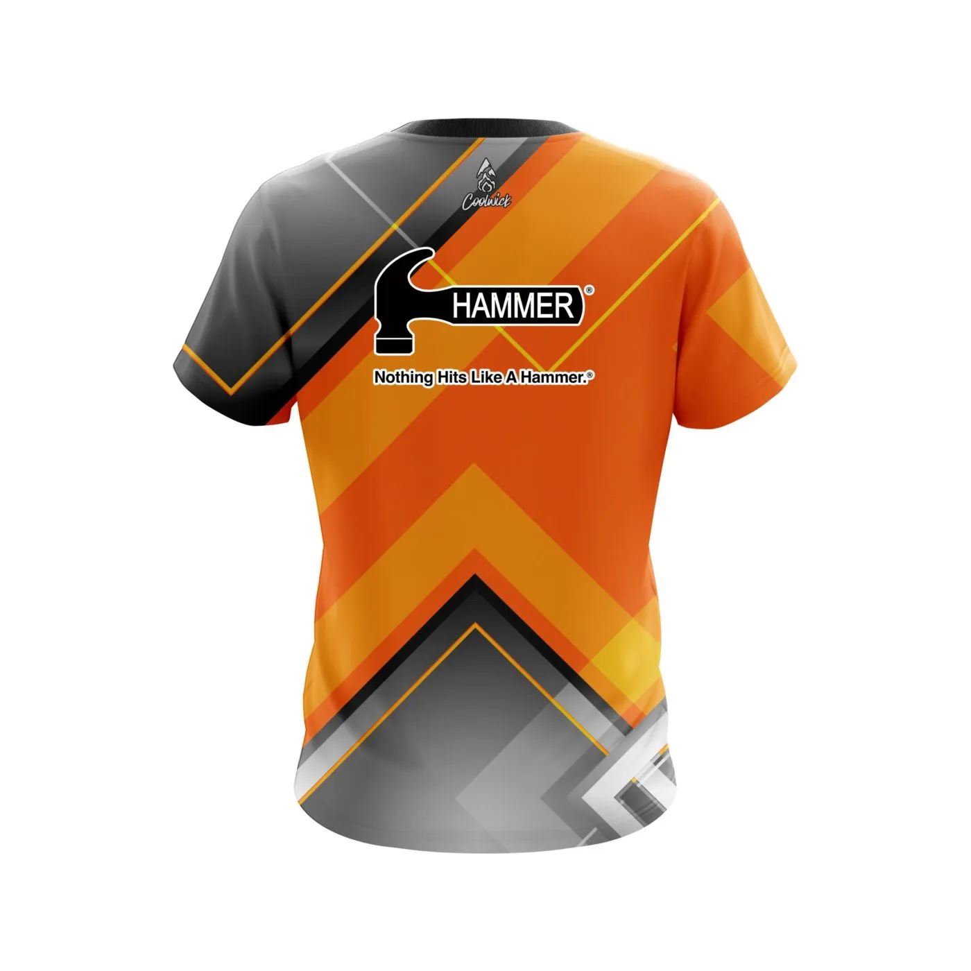 Hammer Orange Veneer CoolWick Bowling Jersey