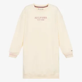 Teen Girls Ivory Sweatshirt Jersey Dress