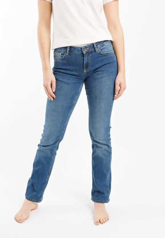TORLAND Straight Jeans Joan Mid Indigo Blue