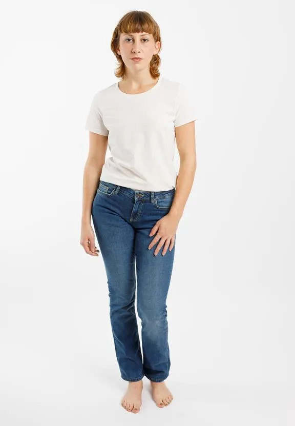 TORLAND Straight Jeans Joan Mid Indigo Blue