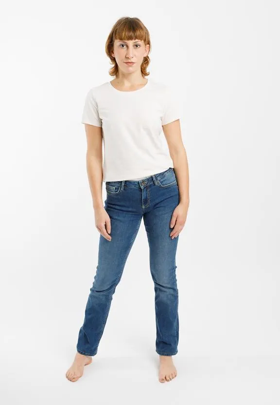 TORLAND Straight Jeans Joan Mid Indigo Blue