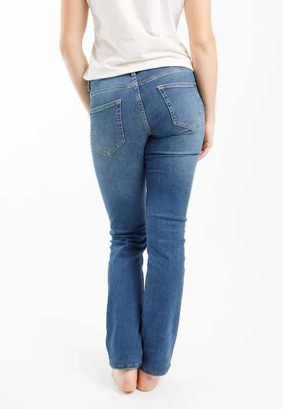 TORLAND Straight Jeans Joan Mid Indigo Blue