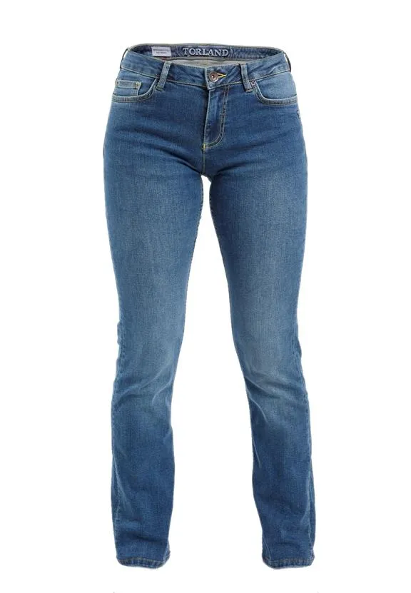 TORLAND Straight Jeans Joan Mid Indigo Blue